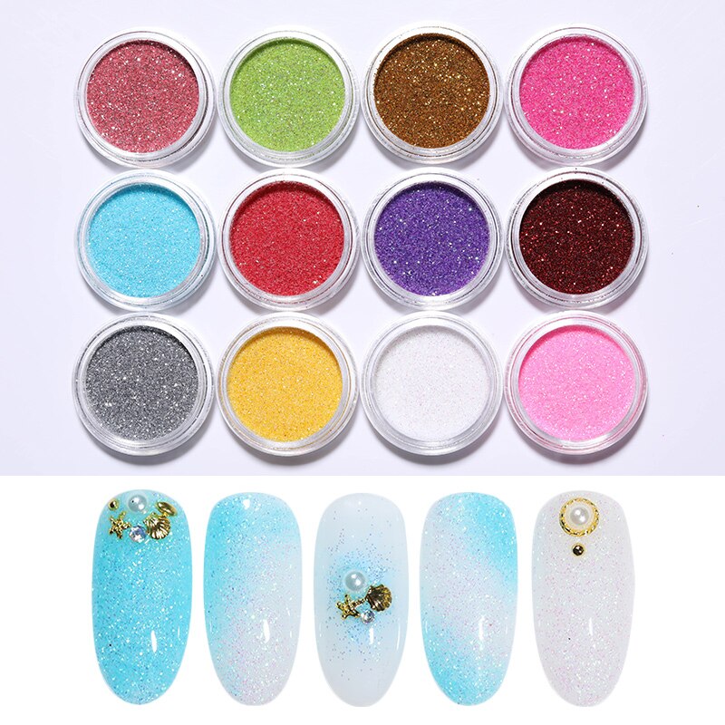 Clorful Opal Jelly lentejuelas brillo de uñas copos oro plata Holographics polvo brillante polvo arte uñas decoración DIY manicura: 3