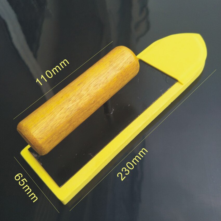 EVA Gummi Mörtel schweben mit Holz Griff, Geformt Fliesen Bodenbelag Mörtel schweben Fliesen Werkzeug, schwamm Caulk Schaber Gips Kelle