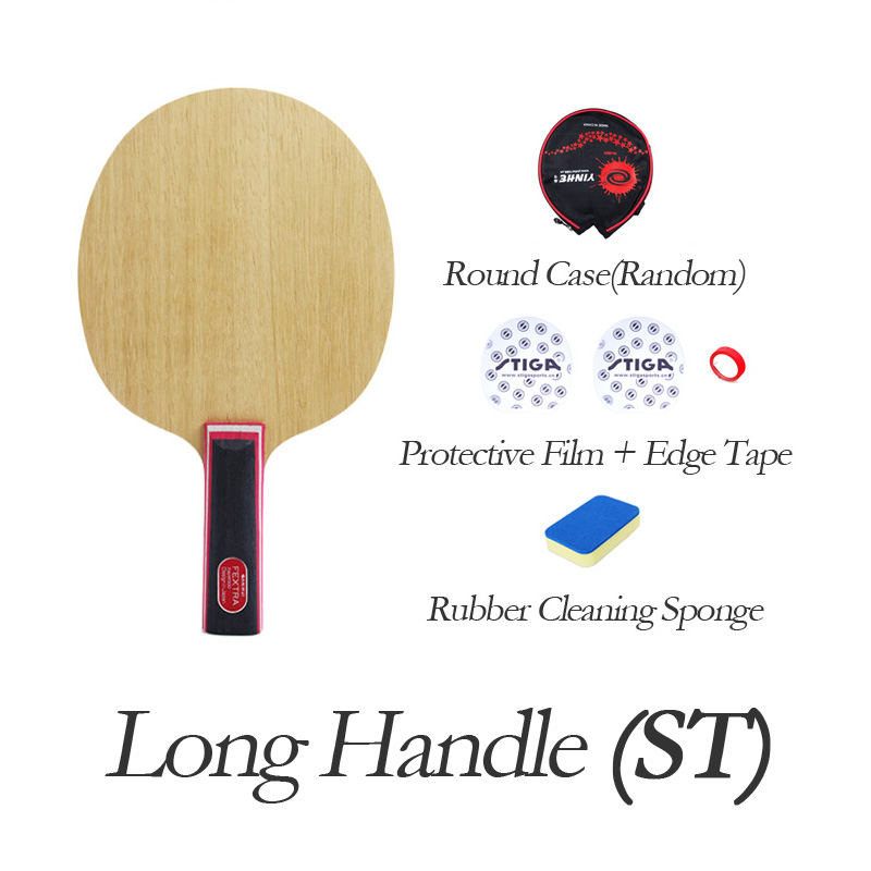 Original SANWEI FEXTRA 7 Tischtennisschläger (7-lagiges Holz) FEXTRA Schläger Klingeln-Pong-Schlägerpaddel: Marine Blau