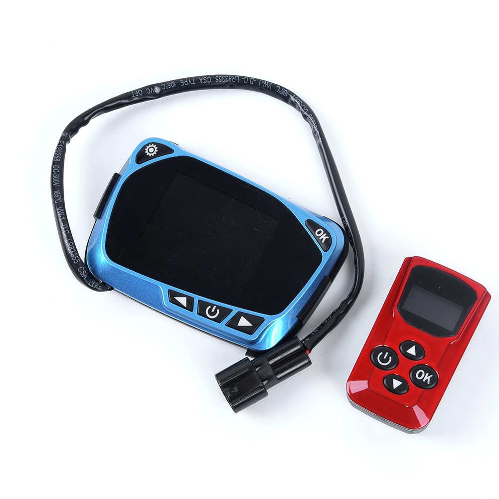 Car Heater Controller Interior Inner Engine Red+Blue LCD Monitor Parts