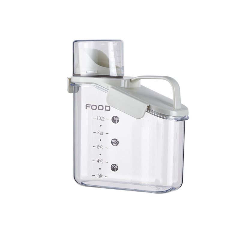 Récipients de stockage de céréales, grands récipients hermétiques de stockage de nourriture sèche avec bec verseur pour distributeur de céréales en vrac, récipient alimentaire: Rouge