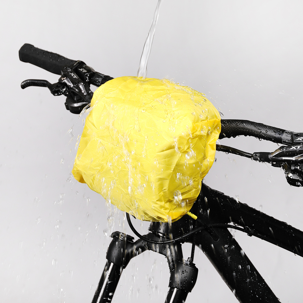 Cykeltasker cykel cykling udendørs vandtæt polyeste forkurv taske ramme rør styretaske sort med rem