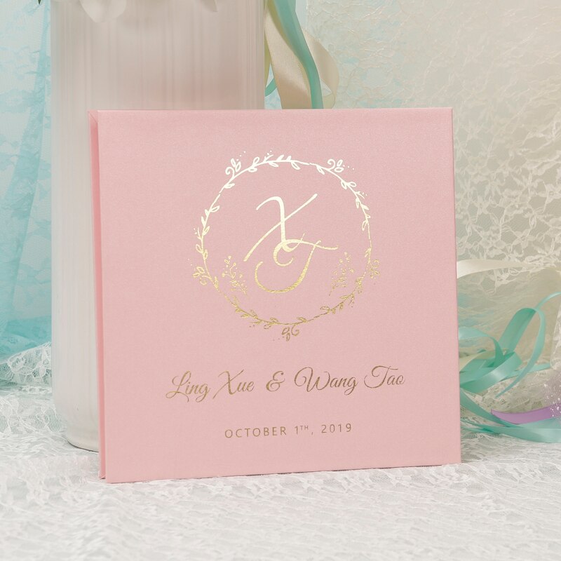 Forest 1pcs Booklet with acylic classmates Company party Lace anniversary Wedding guest friend signature book or as