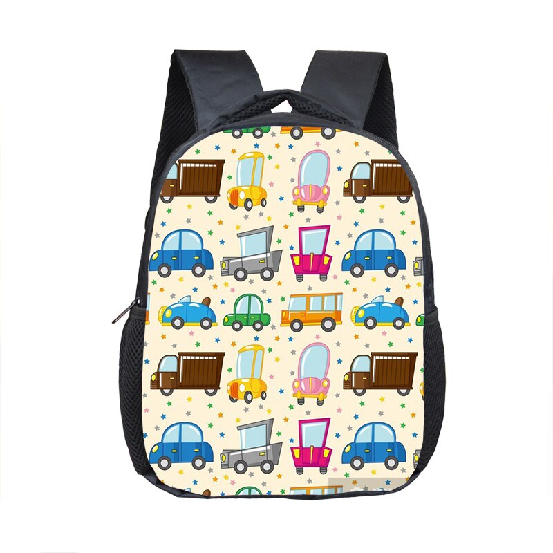Sac à dos de dessin animé pour enfants, voiture, camion, Bus, école maternelle, Kawaii,: 12saiche26cw
