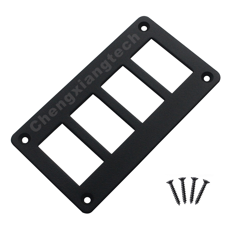 12V 20A (ON) OFF ON Blue Led ANCHOR Rocker Switch Up Momentary Down maintained Boat Switch IP68 Waterproof Universal: 4-gang panel