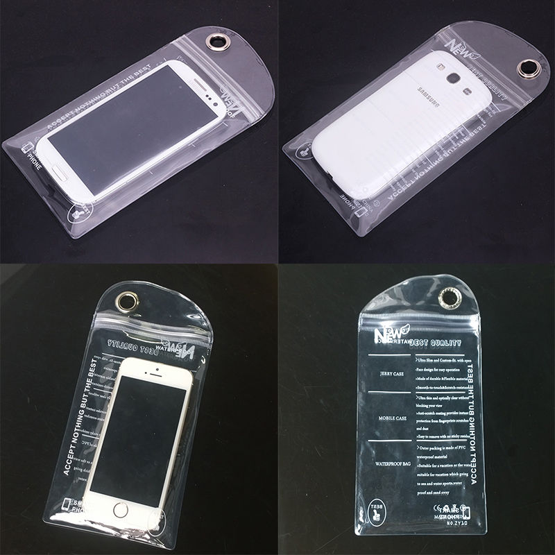 3 stk vandtæt taske cover cover strandtaske til telefon pvc transparent cover