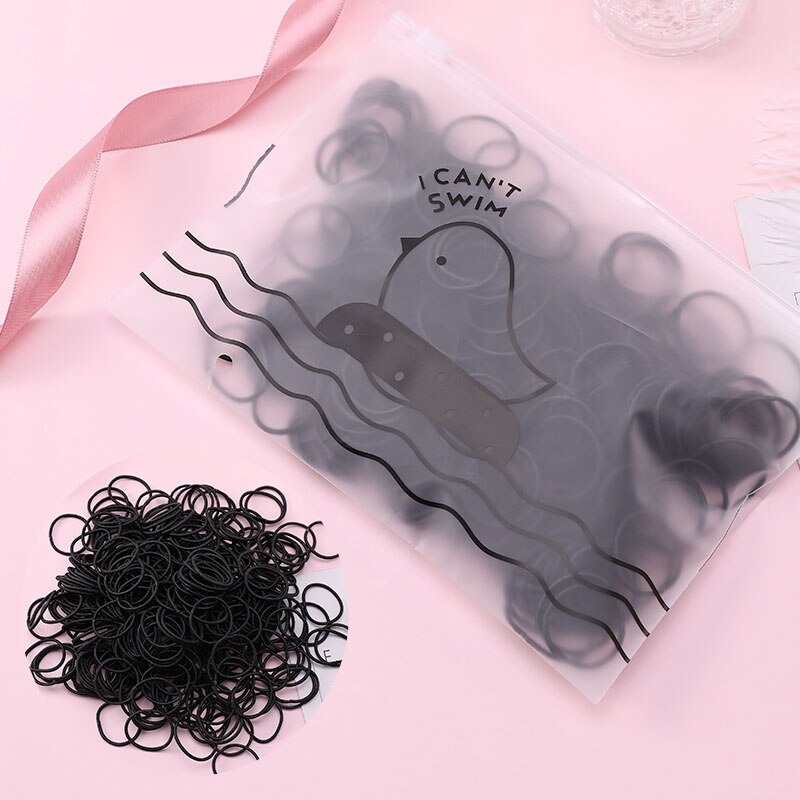 50 teile/satz Tasche Verpackung Mädchen Nette Bunte Grundlegende Elastische Haar Bands Pferdeschwanz Halfter Gummiband Stirnband Haar Zubehör: 9
