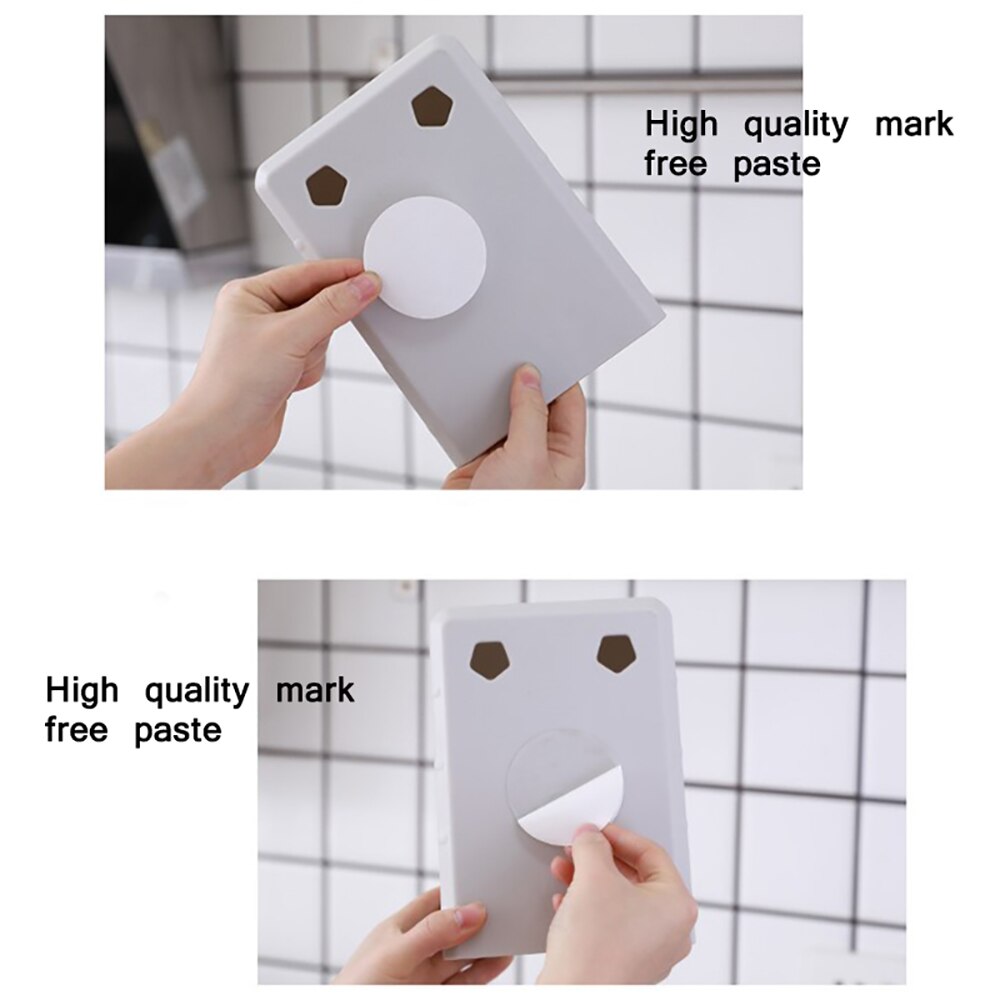 TIOODRE Removable Tissue Box Toilet Paper Storage Box Paper Towel Rack Wall-Mounted Tissue Box For Bathroom Hotel Lobby Elevator