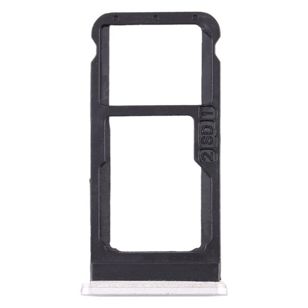 Pour Nokia 6.1 plateau de carte SIM + plateau de carte SIM/plateau de carte Micro SD pour Nokia 6 )/TA-1043 TA-1045 TA-1050 TA-1054 TA-1068: WHITE