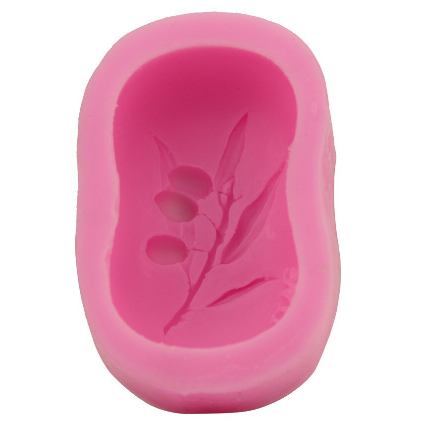 DIY Olive Fruit Leaf Fondant Cake Silicone Mold Baking Utensil Tool Cake Mold Handmade Soap Mold Cake Decorating Chocolate Mold