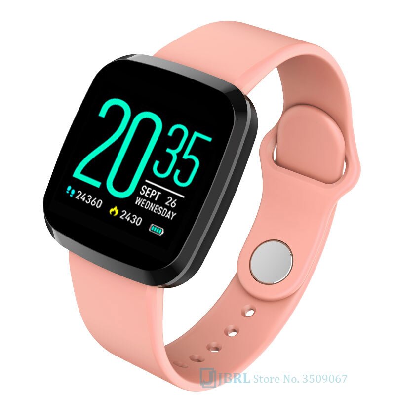 Mode Smart Horloge Vrouwen Smen Martwatch Voor Android Ios Elektronica Smart Klok Wach Fitness Tracker Top Vierkante Smart- horloge: P3 pink