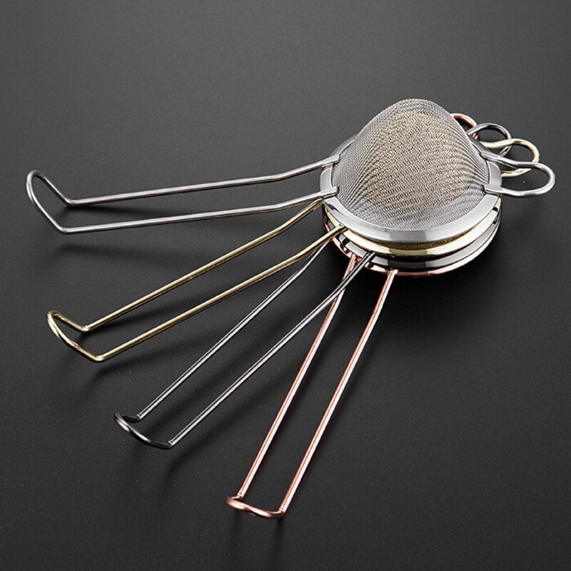 Stainless Steel Fine Mesh Strainer Cocktail Strainer Great For Removing Bits From Juice Milk Tea Coffee Bar Bartending Tool