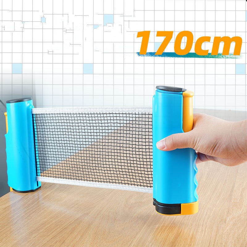 Portable Anywhere Retractable Table Tennis Net Can Extended to 170cm 4 Colors to Choose Ping Pong Post Net Rack For Any Tables