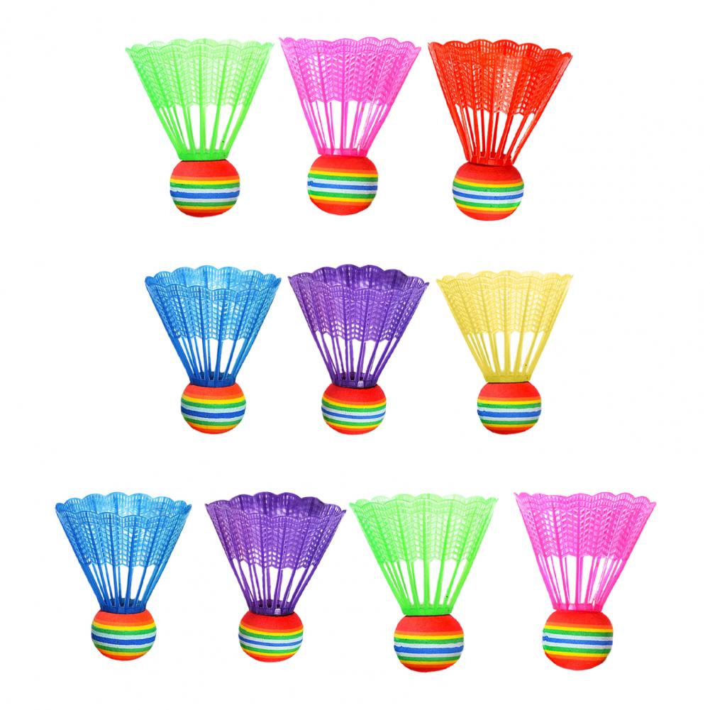 Volants d'entraînement à grande vitesse, rebond continu, bonne ténacité, accessoires de sport de balle de badminton, 10 pièces: Default Title