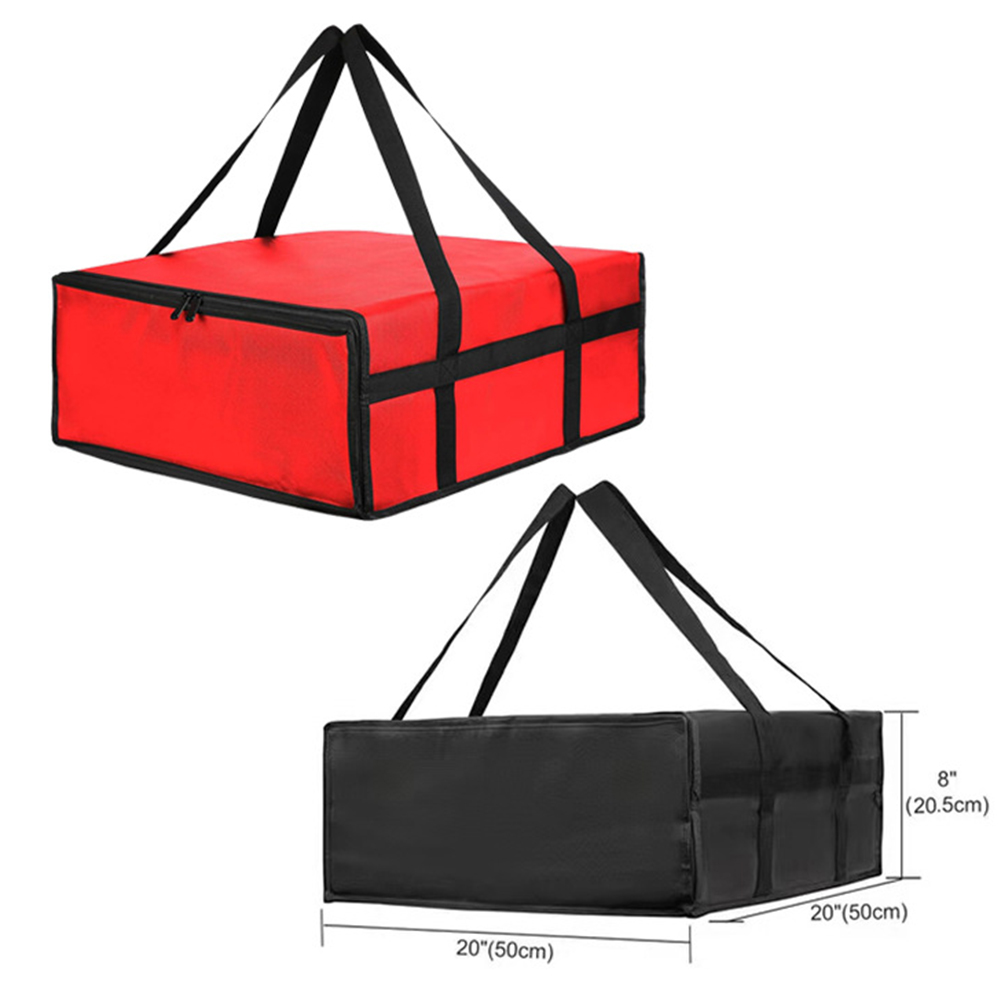 Waterproof Insulated Bag Food Pizza Bag Cold Food Storage Carrying Case For Camping Takeaway