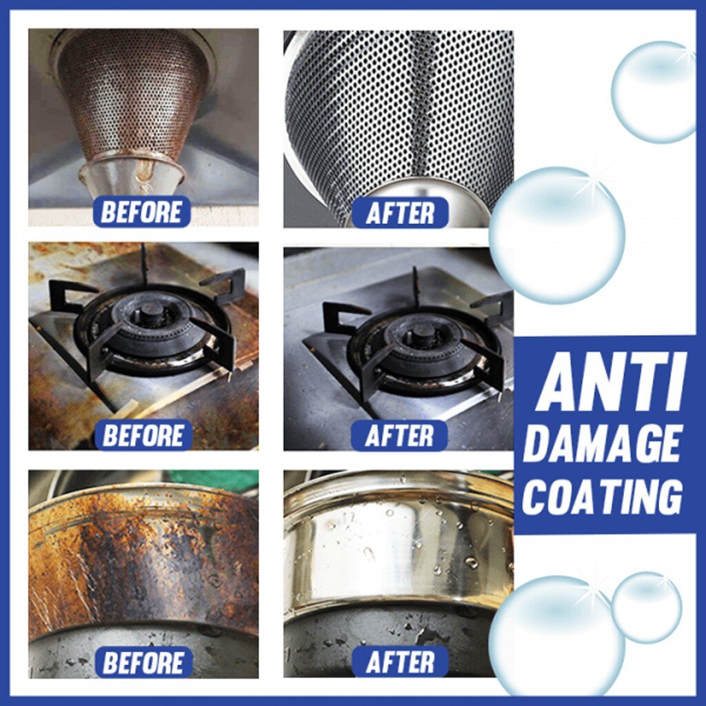 Kitchen Grease Stainless Steel Cleaner Kitchen Grease Cleaner Multi-purpose Foam Cleaner 200ml