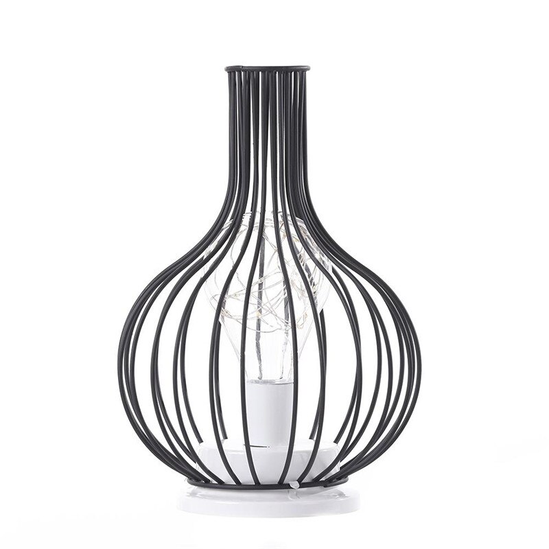 Art led bordlampe læselampe natlys soveværelse sengelampe skrivebordsbelysning stue retro klassisk jern boligindretning: 4