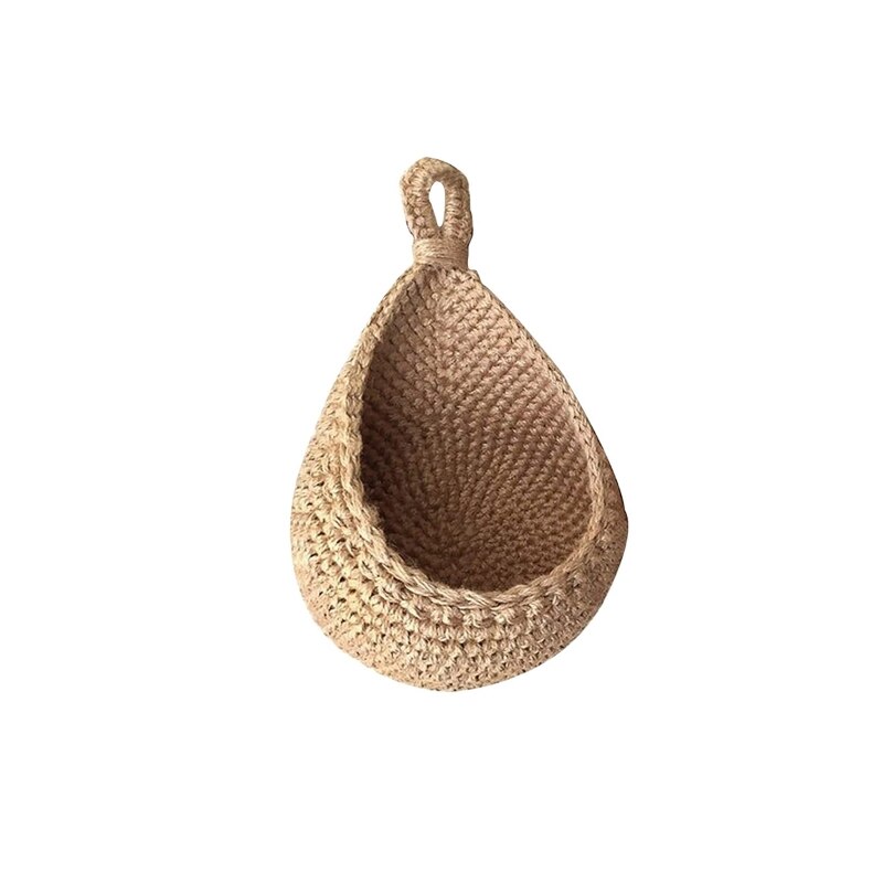 Woven Hanging Fruit Baskets Weave Storage Baskets Wall Decoration Hanging Baskets for Home Living Rooms Kitchen: A