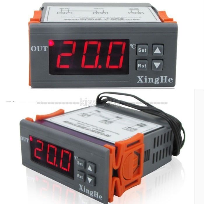 AC 110 V 220 V/DC12V Digitale LCD Thermostaat Regulator Temperatuurregelaar Incubatie Schakelaar + sensor