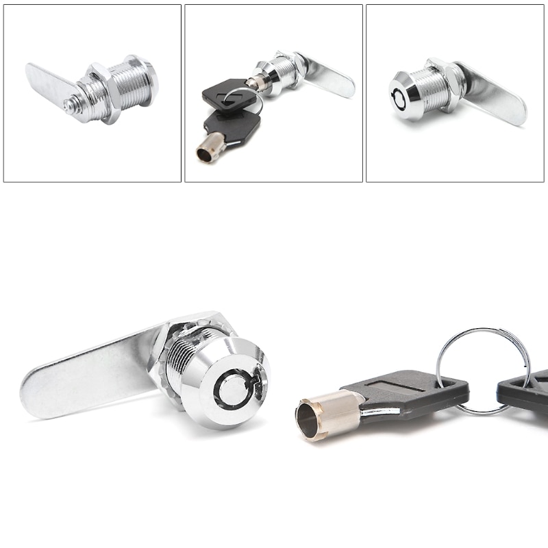 Lade Tubular Cam Lock Voor Deur Mailbox Kabinet Kast W/2 Sleutels 16-30Mm G8TB