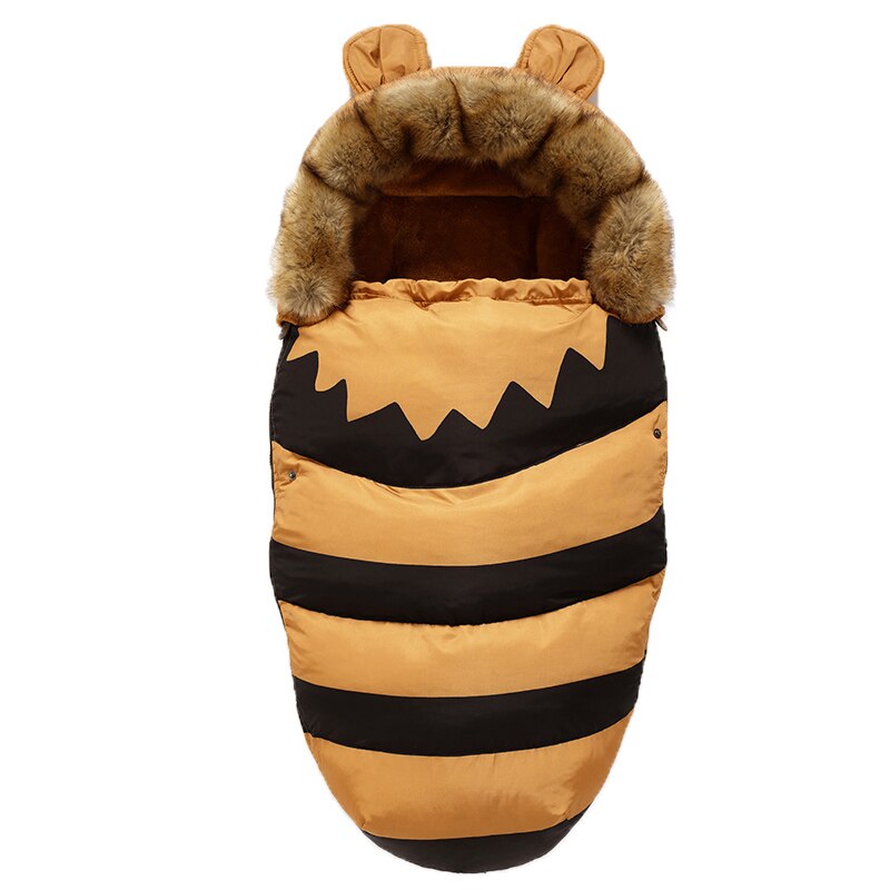 Baby Sleeping Bag Super Thick Winter Baby Envelope In Stroller Footmuff Baby Sleep Sacks 24Month Newborn Sleeping Bag for Infant: Bee