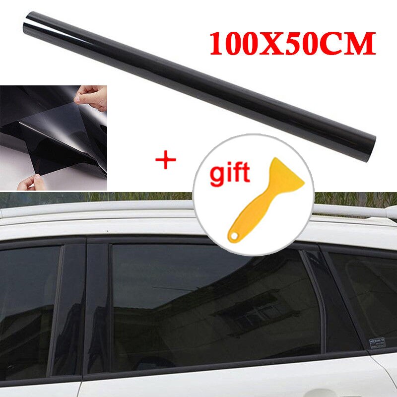 Black Auto Window Tint 5% VLT Sticker Decals Film Decorations Sheet Coating Foil