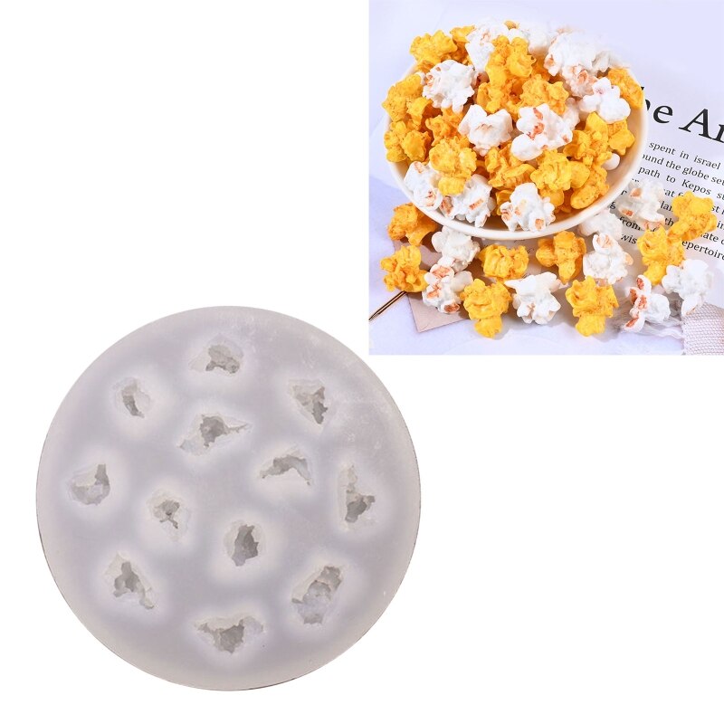 Popcorn Silicone Sugarcraft Mold for Cake Cupcake Topper Decor Candy Polymer Clay Resin Mold Party Supply 12 Cavities