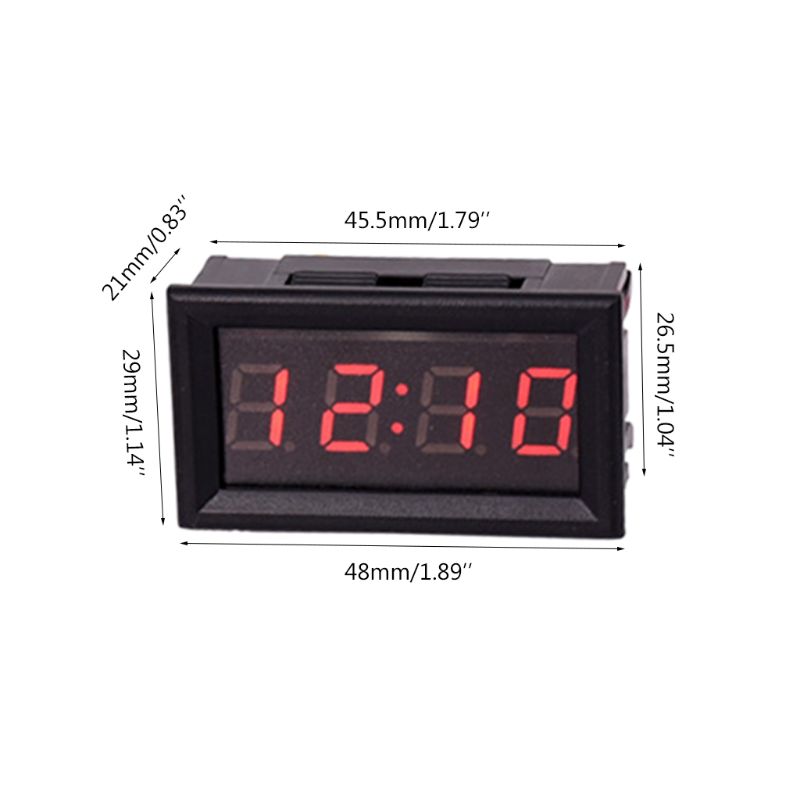 DIY Vehicle Electronic Clock Car Motorcycle Time Display Module Power-off Memory
