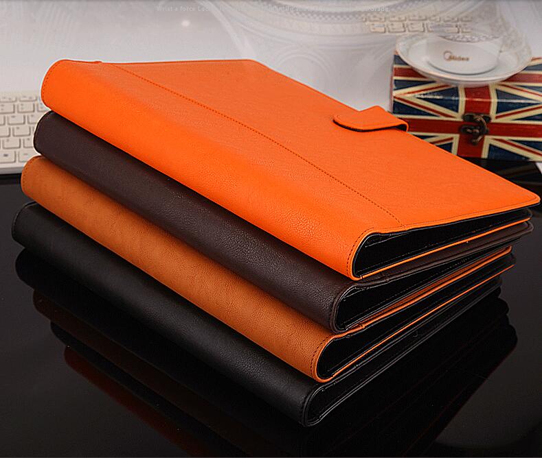PU artificial leather folder ring binder a4 portfolio for documents padfolio briefcase with notebook cellphone holder 1210C