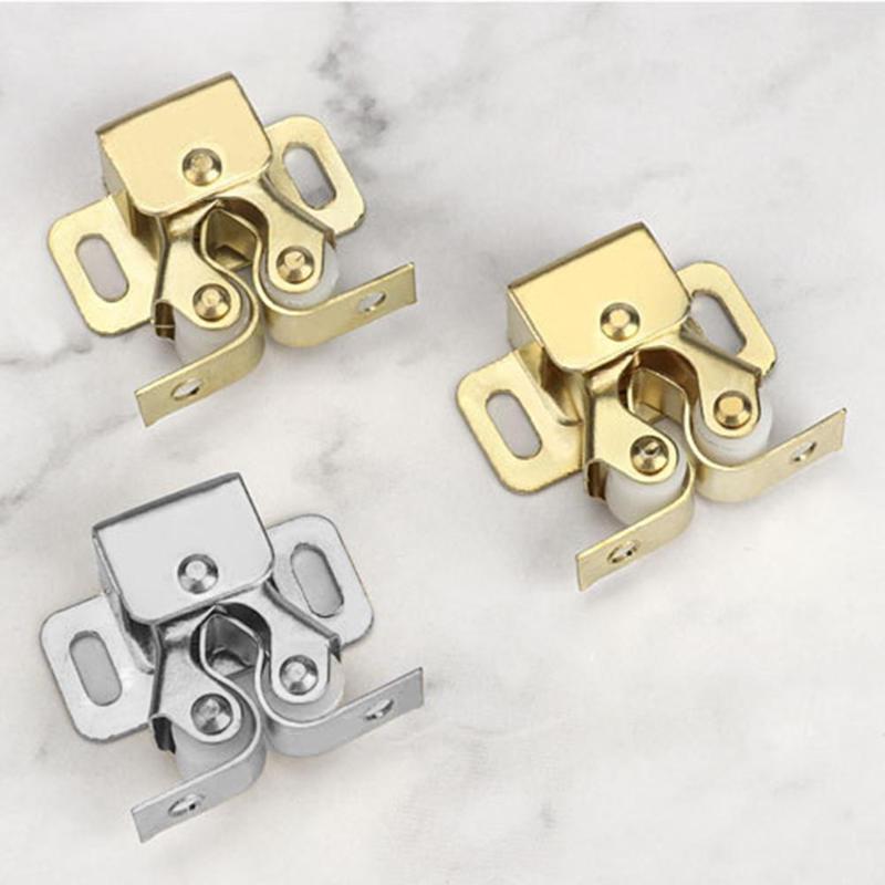 Kitchen Cabinet Door Stopper Stable Durable Tight Fitting Built-in Spring Catches Furniture Cupboard Protect Damper Buffer