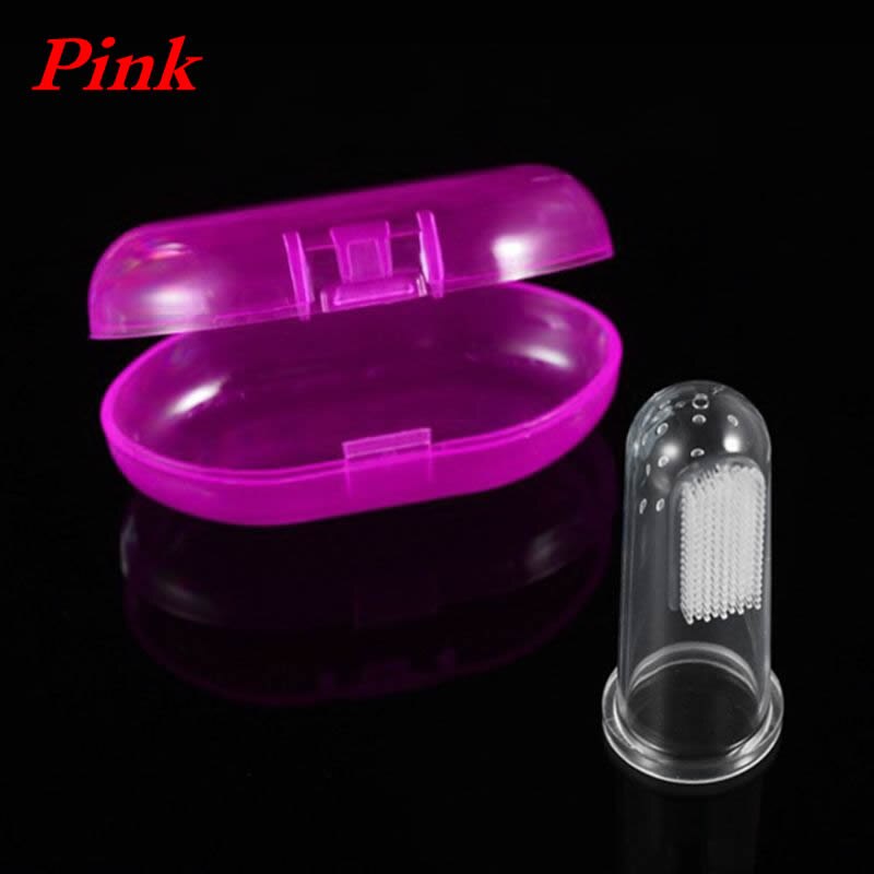 Silicone Baby Finger Toothbrush Baby Newborn Children Health Care Finger Toothbrush Toothbrush Massager 3 Colors: Pink