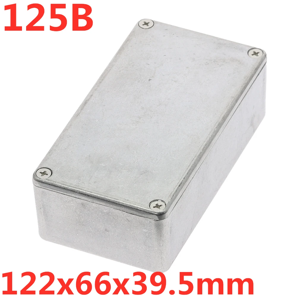 Aluminiumschassi för Gitarr Effektpedal Stil 1590 - Olika Storlekar