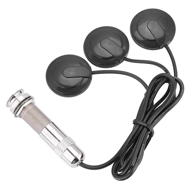 Gitaar Pickup 3x Piezo Pickup Transducer Met 15Pcs 27Mm Piezo Discs Met Leads Mic Drum Trigger Akoestische Pickup