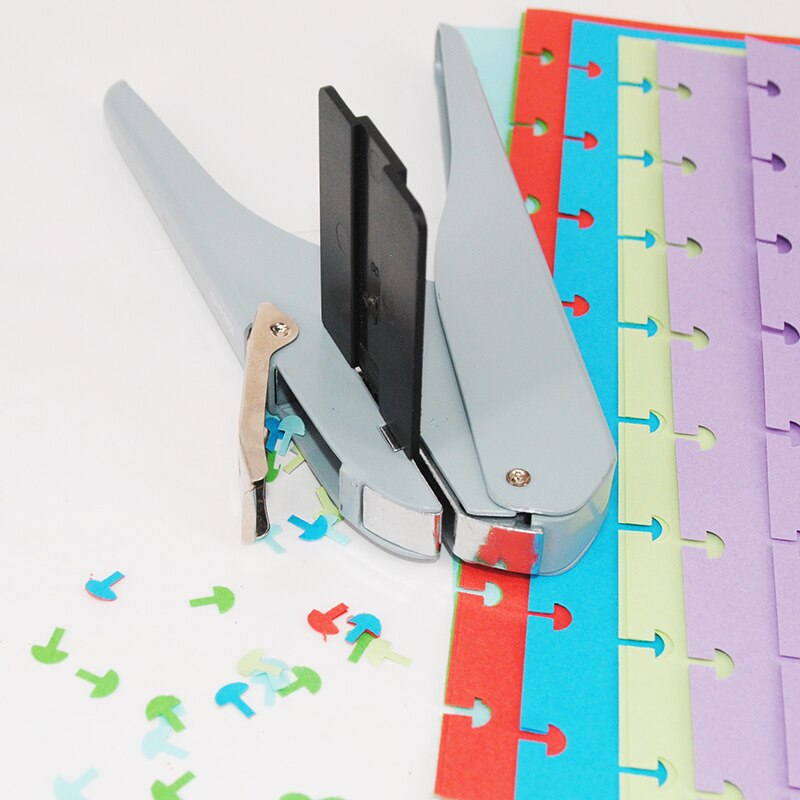 Metal Mushroom Hole Standard Punch T-shape Hole Book Punch Discs Binder Planner Binding Discs DIY Scrapbook Notebook Binder Ring