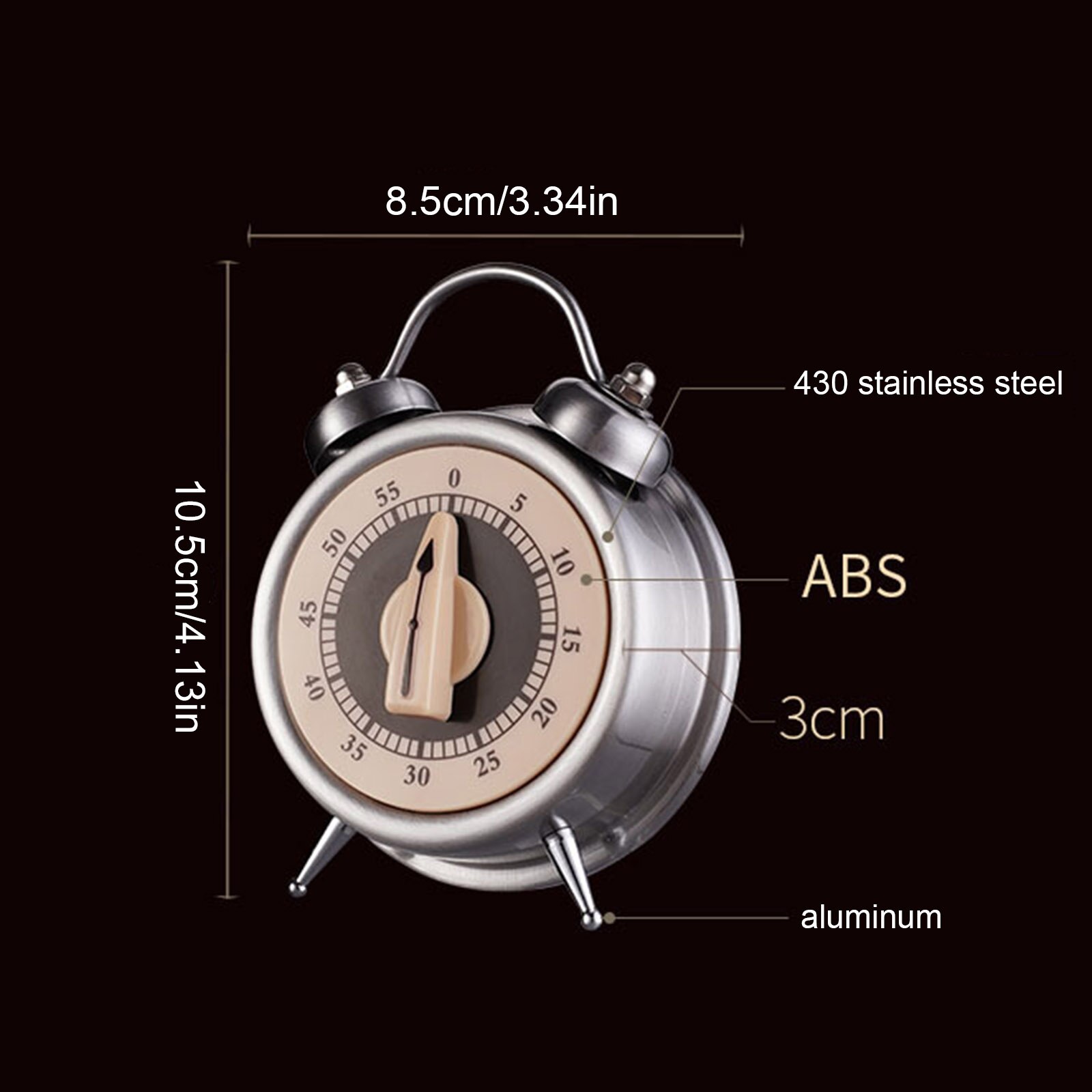 Timer Clock Cooking Kitchen Mechanical Home Small Electronic Alarm Reminder Baking