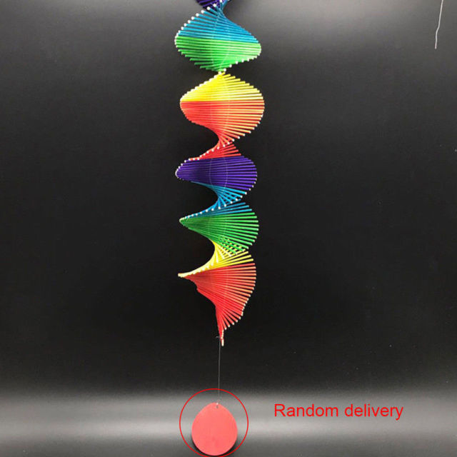 Carillon Mobile en spirale pour vent arc-en-ciel, décoration de maison, de fête, de jardin, en plein air, DIY, offre spéciale,: A