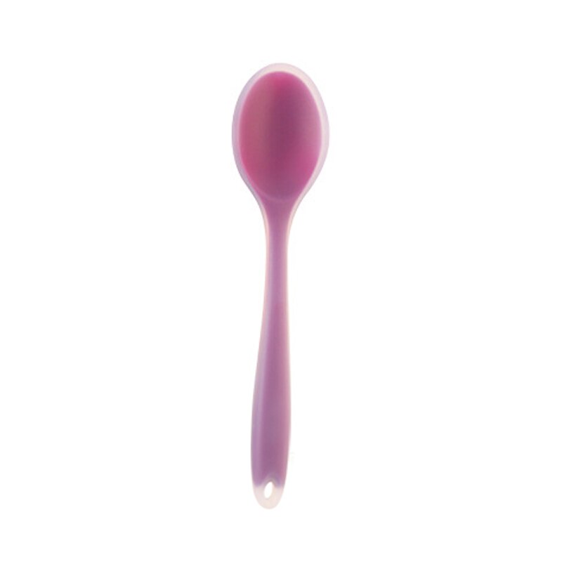 Cuillère De Cuisine En Silicide (Violet) – Polyvalente, Résistante à La Chaleur Et Douce Pour Les Ustensiles Anti-adhésifs