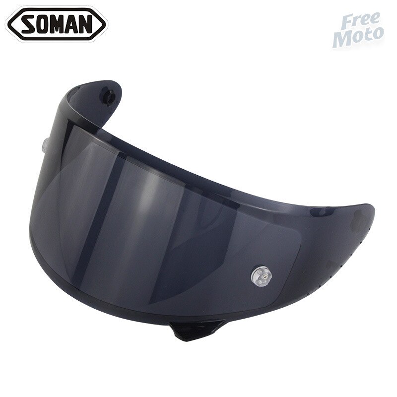 SOMAN-visera solar para casco de motocicleta SOMAN 961 X7 X8, protección solar UV, antideslumbrante, accesorios para casco de motocicleta: deep tea tablets