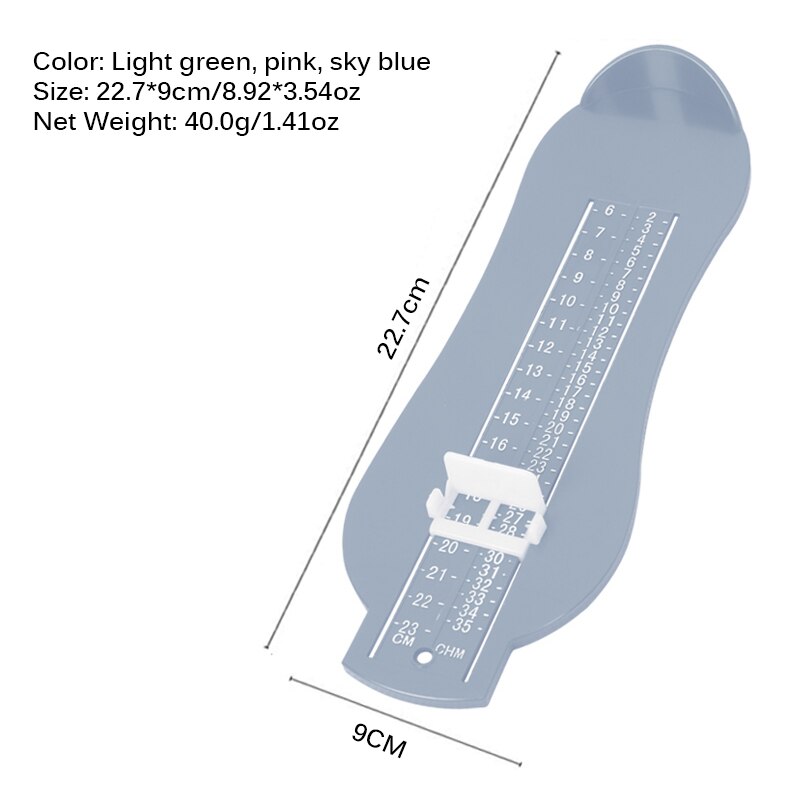 Foot Measure Gauge Baby Kid Foot Ruler Shoes Size Measuring Ruler Shoes Length Growing Foot Fitting Ruler Tool Measure Baby Tool