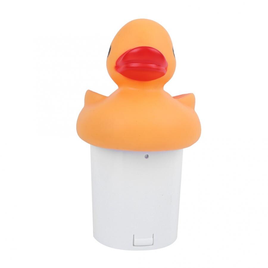 Dispensador químico con forma de pato para piscina, dispensador de cloro flotante para tableta 3in