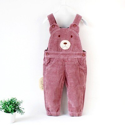 Unisex nyfödd baby overall manchester söt tecknad björn höst vinter jumpsuit för flickor pojkar godis färger barn rompers