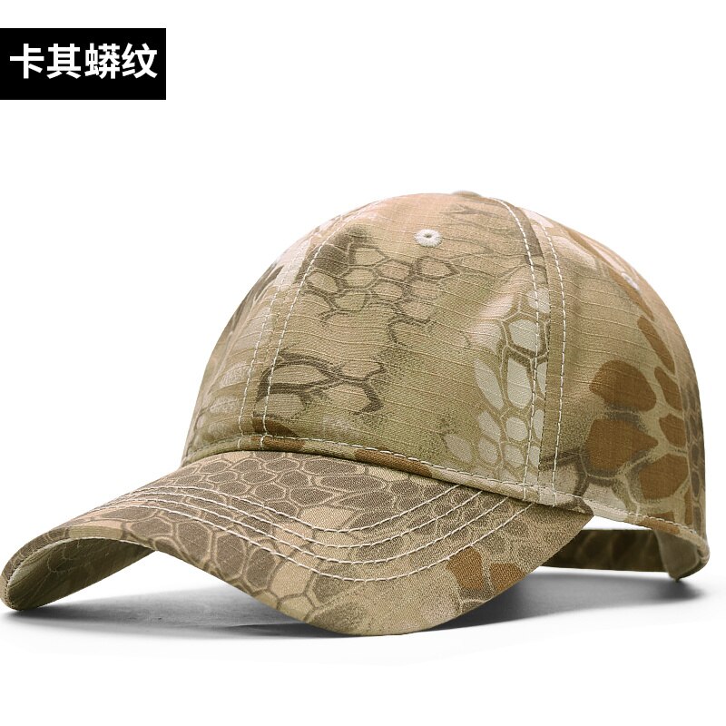 2022 draussen Camping Camo Baseball Kappe Mann Frühling Sommer Bergsteigen Atmungsaktive Dünne Sonne Kappen Großer Größe Dschungel Hüte 55-63cm: A4