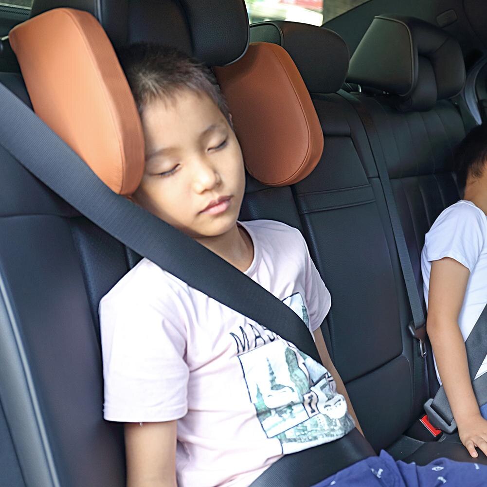 Younar bilsæde nakkestøtte rejse hvile nakke pude support løsning til børn og voksne børn auto sædehovedpude bilpude