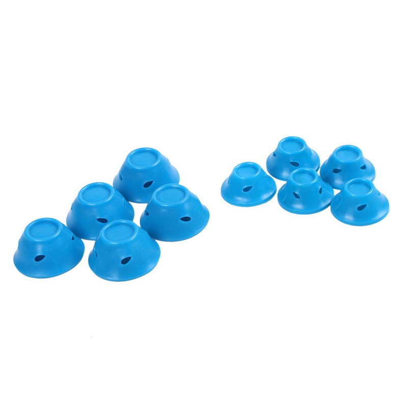 20 Pcs Zachte Rubberen Magic Hair Care Rollers Siliconen Haar Krultang Geen Warmte Haar Styling Tool, 10 Pcs Blue & 10 Stuks Roze