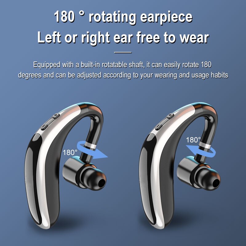 Bluetooth Headsets 5.0 Oortelefoon Waterdichte Draadloze Hoofdtelefoon Met Microfoon Mini Oorhaken Hifi Stereo Muziek Oordopjes Voor Mobiele Telefoon