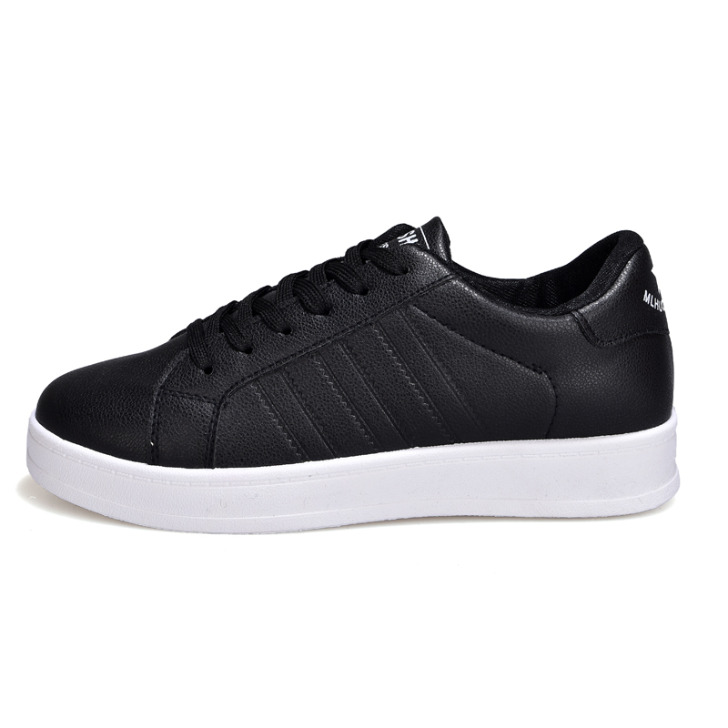 Tenis feminino 2019 buty do tenisa dla kobiet skórzane różowe białe czarne sportowe trampki kobieta platforma oddychające sportowe buty sportowe: Black / 4