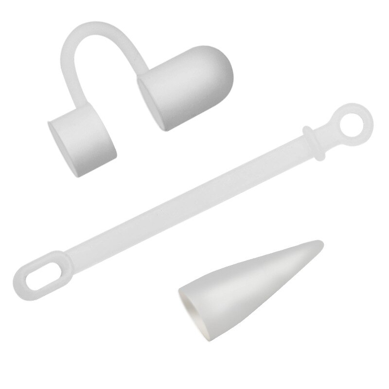 Antirr Silikonowy Uchwyt do Apple Pencil - Pokrowiec Anti-Lost z Paskiem na Nib i Nakrętkę