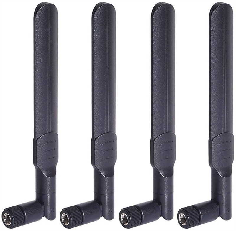 Lot De 3 Antennes WiFi 2.4 GHz 3.5 DBi - Connecteur SMA Mâle Angle Droit, Pour Modem, Bluetooth, Zigbee