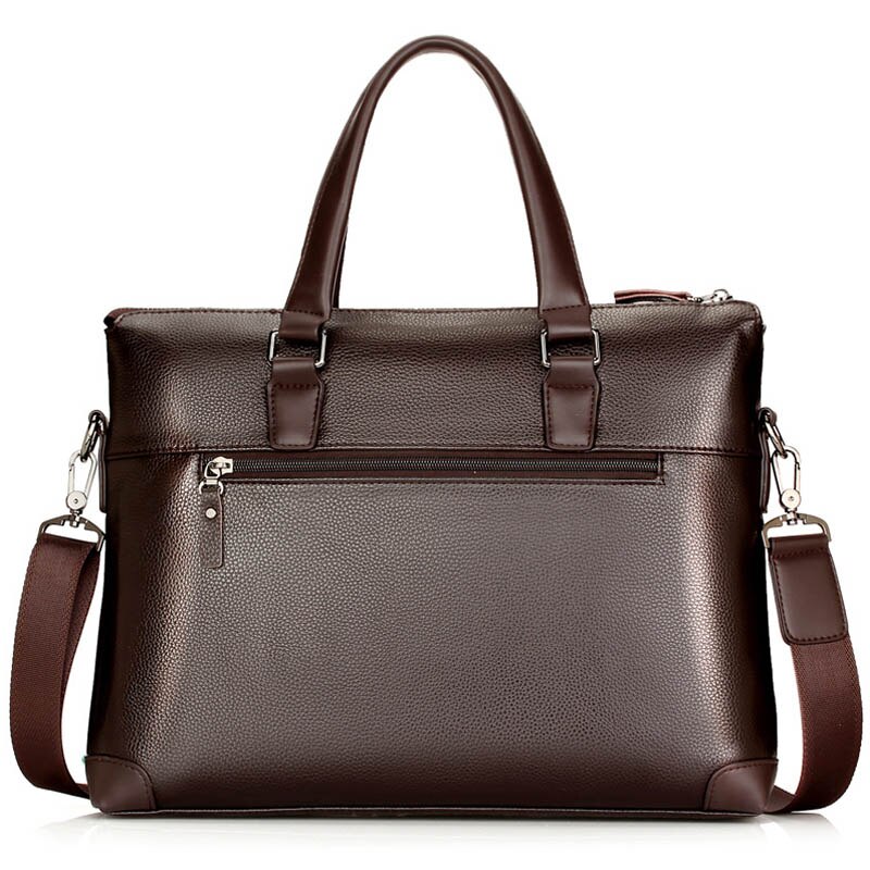 Maleta sacoche homme bolso hombre maletin cuero bolsa masculina läderportfölj laptop advokat porte dokumentväskor för män: Brun