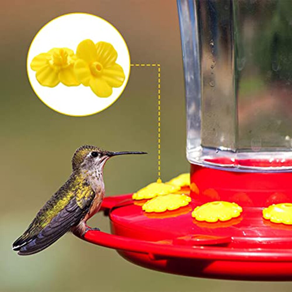 Hummingbird Feeders Replacement Flowers, Feeding Ports Replacement Bird Feeder Replacement Parts for Hummingbird Feeder Hanging